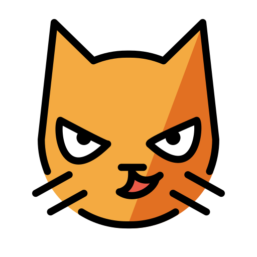Gato Haciendo Una Mueca as drawn by OpenMoji in 15.0