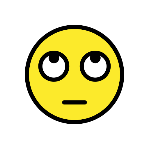 Face with Rolling Eyes, the previous design