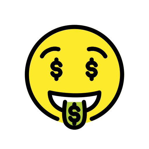 Money-Mouth Face, the previous design