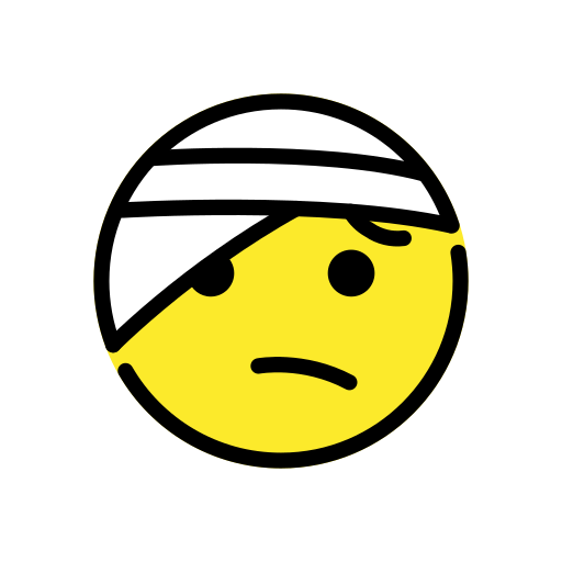 Face with Head-Bandage, the previous design