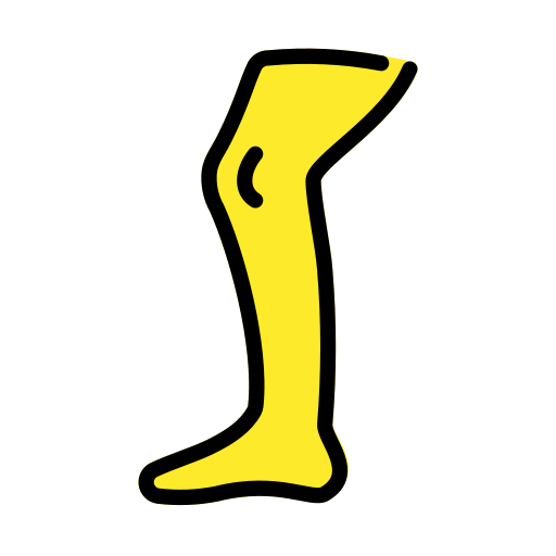 Leg as drawn by OpenMoji in 15.0