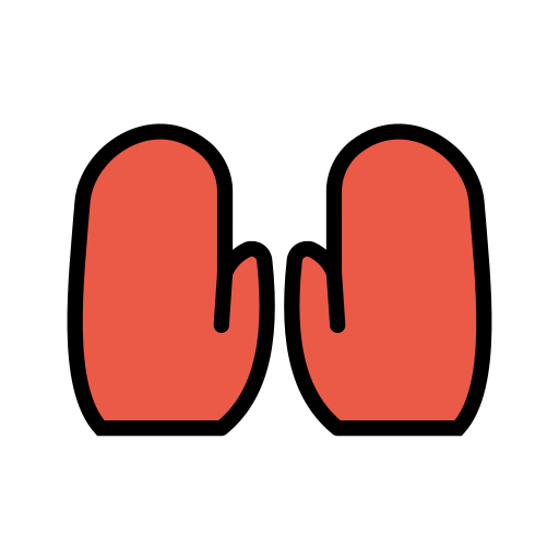 Gloves as drawn by OpenMoji in 15.0