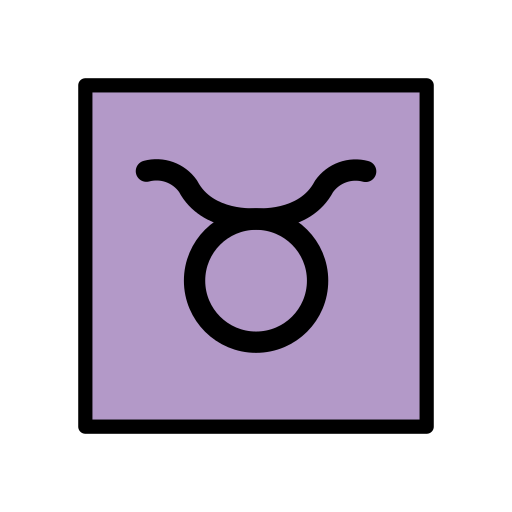 Taurus as drawn by OpenMoji in 15.0
