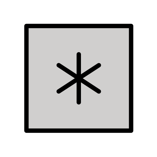 Keycap: * as drawn by OpenMoji in 15.0