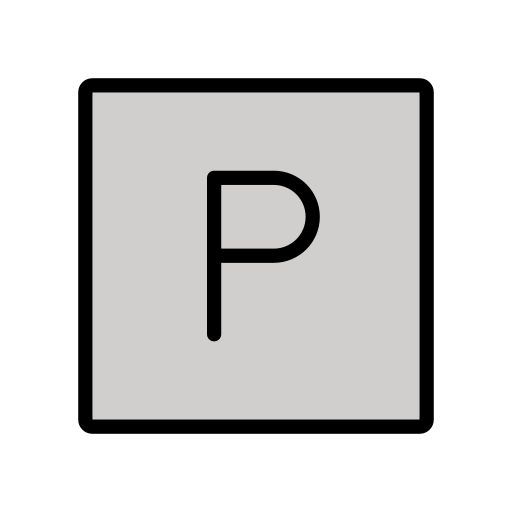 Aparcamiento as drawn by OpenMoji in 15.1