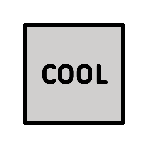 Botón COOL as drawn by OpenMoji in 15.1