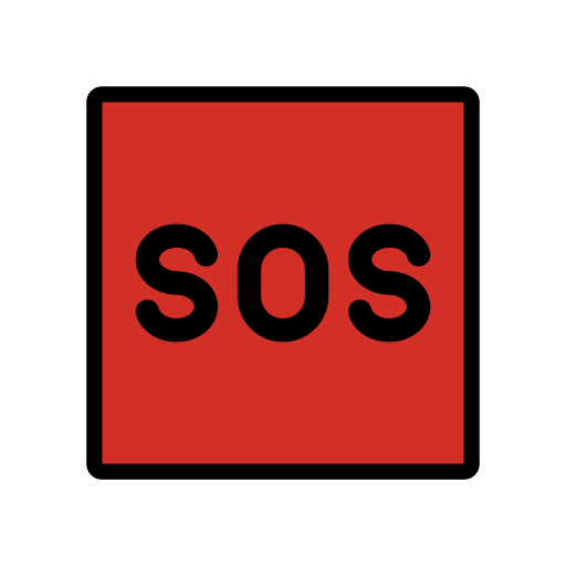 SOS-Zeichen as drawn by OpenMoji in 15.1