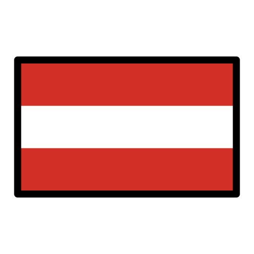 Flag: Austria as drawn by OpenMoji in 15.1