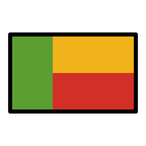 Flag: Benin as drawn by OpenMoji in 15.1