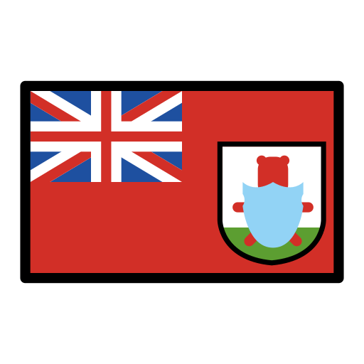 Flag: Bermuda as drawn by OpenMoji in 15.1