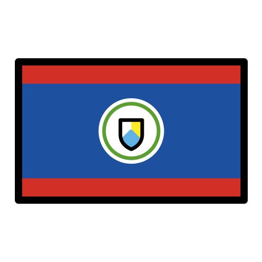 Flag: Belize as drawn by OpenMoji in 15.1