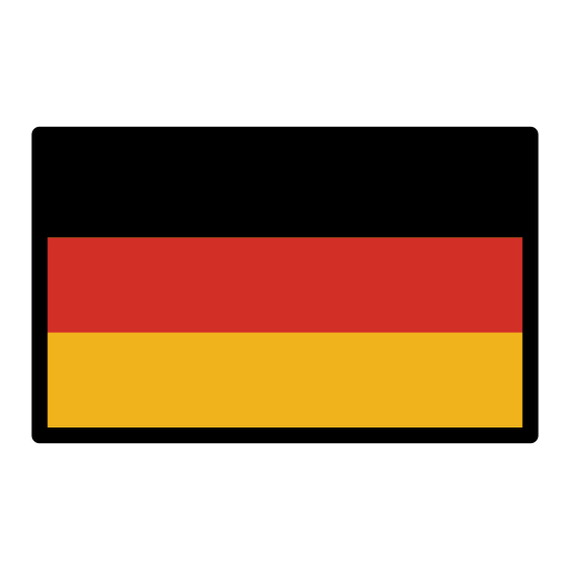 Flag: Germany as drawn by OpenMoji in 15.1