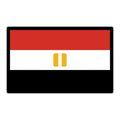 Flag: Egypt as drawn by OpenMoji in 15.1