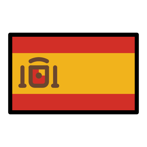 Flag: Spain as drawn by OpenMoji in 15.1
