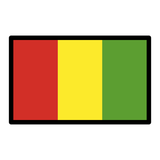 Flag: Guinea as drawn by OpenMoji in 15.1