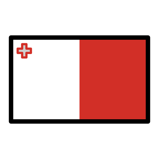 Flag: Malta as drawn by OpenMoji in 15.1