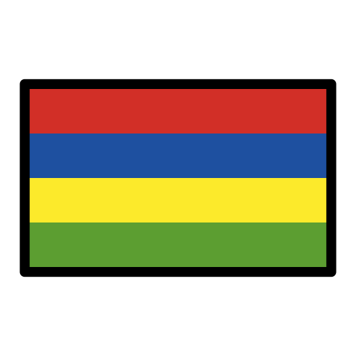 Flag: Mauritius as drawn by OpenMoji in 15.1