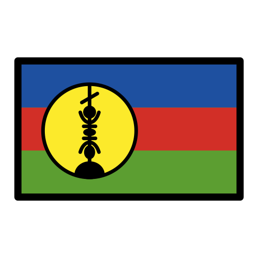 Flag: New Caledonia as drawn by OpenMoji in 15.1
