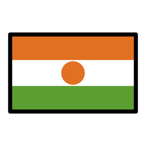 Flag: Niger as drawn by OpenMoji in 15.1