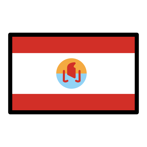 Flag: French Polynesia as drawn by OpenMoji in 15.1