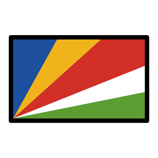 Flag: Seychelles as drawn by OpenMoji in 15.1