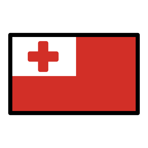 Flag: Tonga as drawn by OpenMoji in 15.1
