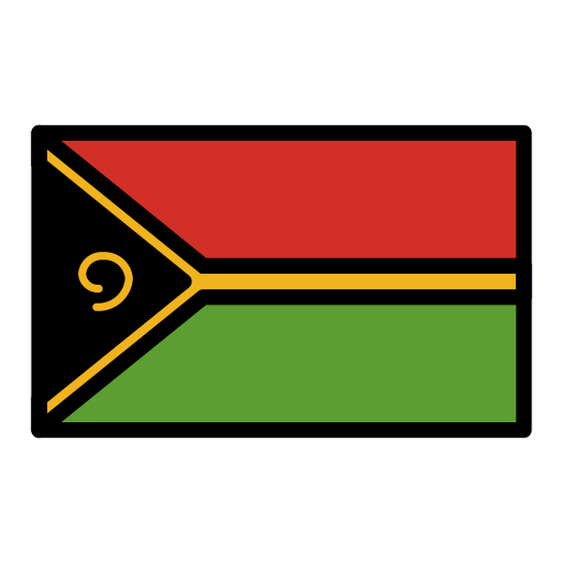 Flag: Vanuatu as drawn by OpenMoji in 15.1