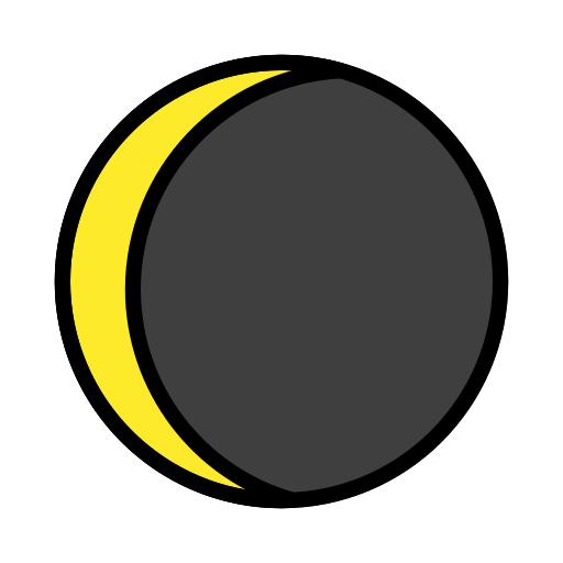 Luna Calante as drawn by OpenMoji in 15.1