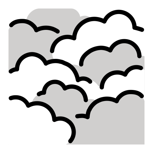 Fog as drawn by OpenMoji in 15.1