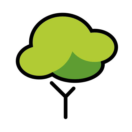 Deciduous Tree as drawn by OpenMoji in 15.1