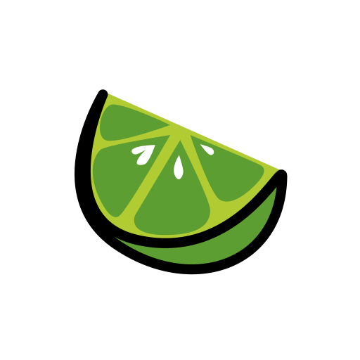 Lime as drawn by OpenMoji in 15.1
