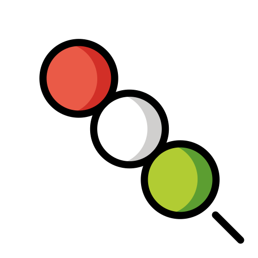 Dango as drawn by OpenMoji in 15.1