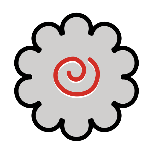 Tortino Di Pesce a Spirale as drawn by OpenMoji in 15.1