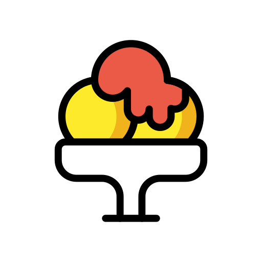 Shaved Ice as drawn by OpenMoji in 15.1