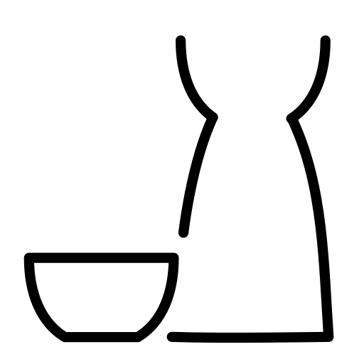 Sake as drawn by OpenMoji in 15.1