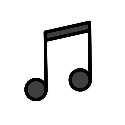 Musical Note as drawn by OpenMoji in 15.1