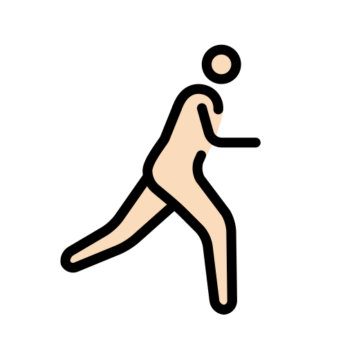Man Running Facing Right: Light Skin Tone, the design in this release