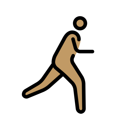 Person Running Facing Right: Medium Skin Tone, the design in this release