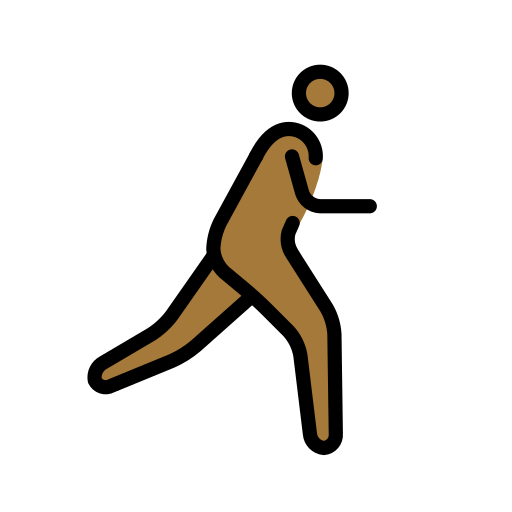Person Running Facing Right: Medium-Dark Skin Tone, the design in this release
