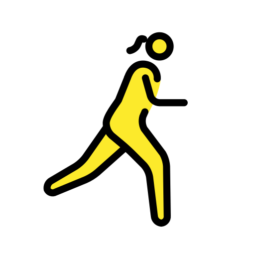 Woman Running Facing Right, the design in this release