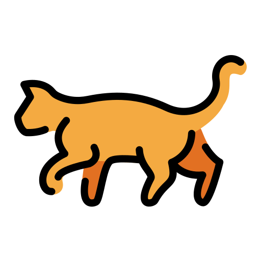 Cat as drawn by OpenMoji in 15.1