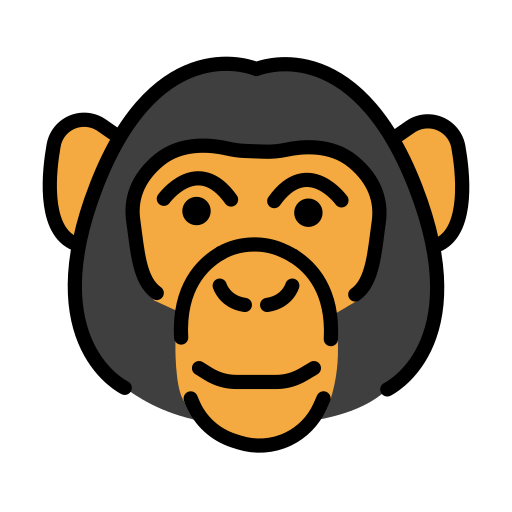 Muso Di Scimmia as drawn by OpenMoji in 15.1