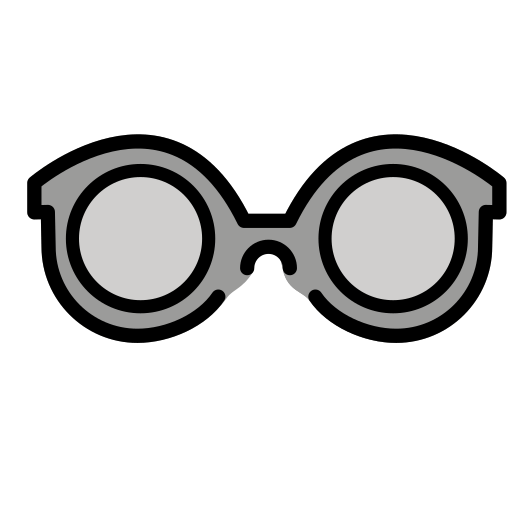 Glasses as drawn by OpenMoji in 15.1