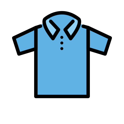 티셔츠 as drawn by OpenMoji in 15.1