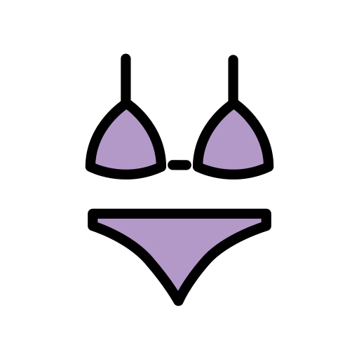 Bikini as drawn by OpenMoji in 15.1