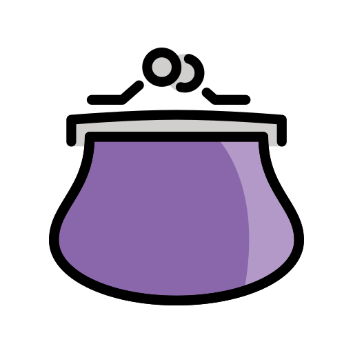 Purse as drawn by OpenMoji in 15.1