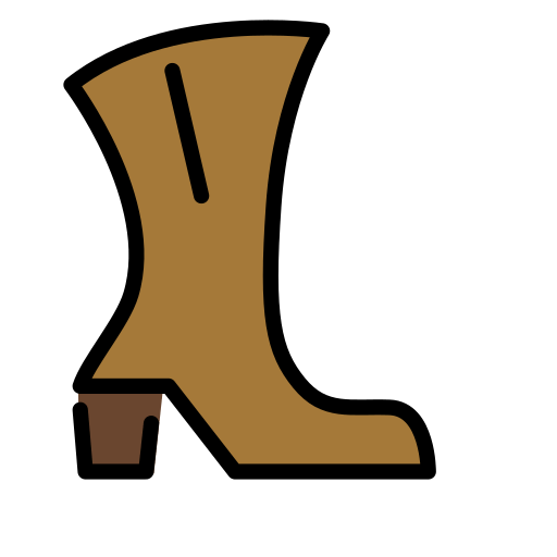 Woman’s Boot as drawn by OpenMoji in 15.1