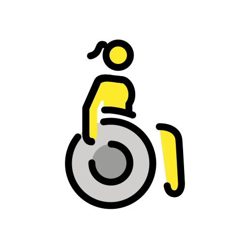 Woman in Manual Wheelchair Facing Right, the design in this release