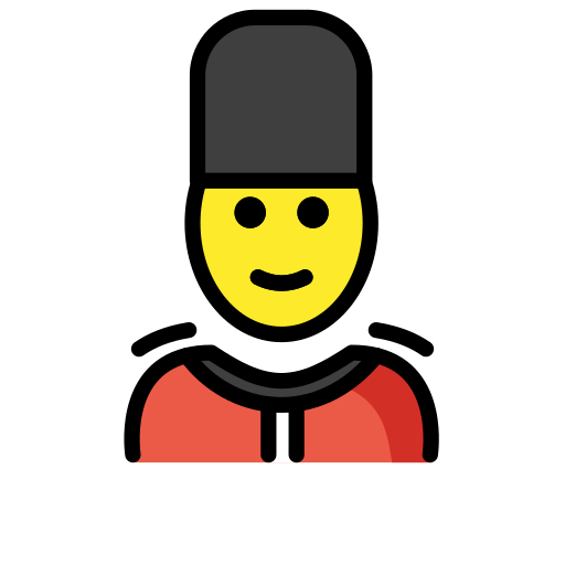 Guard as drawn by OpenMoji in 15.1