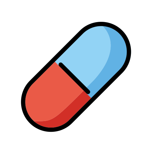 Pill as drawn by OpenMoji in 15.1